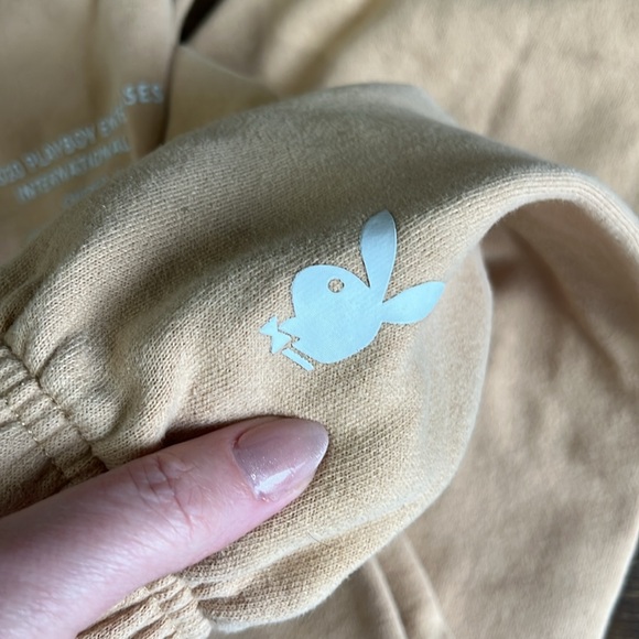 Beige Playboy Sweatpants - Picture 3 of 5